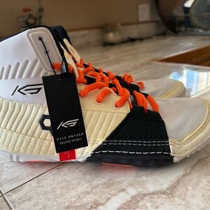 Rudis KS Wrestling Shoes - White, Black, and Orange
